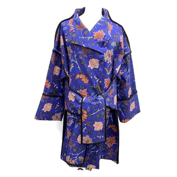 Diane Von Furstenberg Purple w/Pink Raincoat - Picture 1 of 5